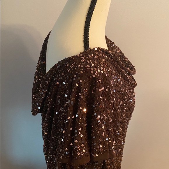 JKARA size 20W chocolate brown excellent condition formal dress - Picture 6 of 10